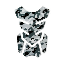 Paraserbatoio Tank Pad 3D Aufkleber für Moto Full Camouflage Grau