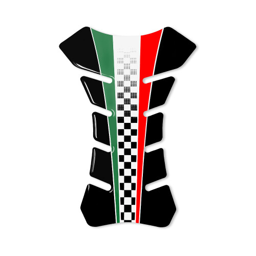 Paraserbatoio Tank Pad Sticker 3D Racing Graphic Trikolore