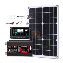 500W Solar Panel Kit 6000W Power Inverter 12V DC to 220V AC 100A Controller