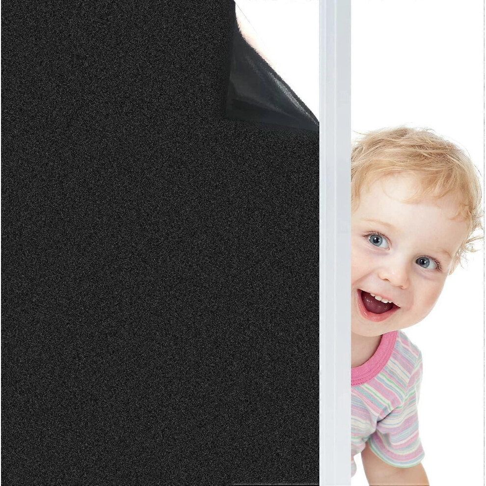 (As show, One size) (45cmx3mAnti-Peek Window Blackout Window Film Opaque Electrostatic for Privacy Glass Window Office Home Bathroom Bedroom Kitchen