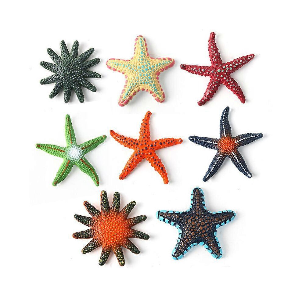 (As Show, One Size) 8Pcs Starfish Diving Toys, Colorful Big Diving Pool Toys Starfish Toys Tpr Soft Rubber Sea Ocean Animal Figurines Bath Toy 4632480852549