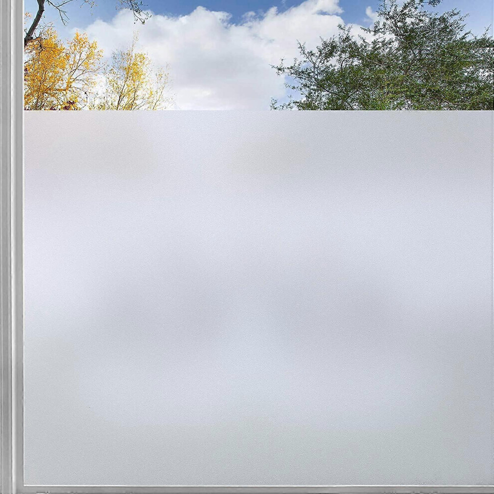 (As show, One size) (40x200cmElectrostatic Blackout Window Film Anti UV Adhesive Reusable Window Anti Static Frosted Gaze, Design Grid for Cutting, Of