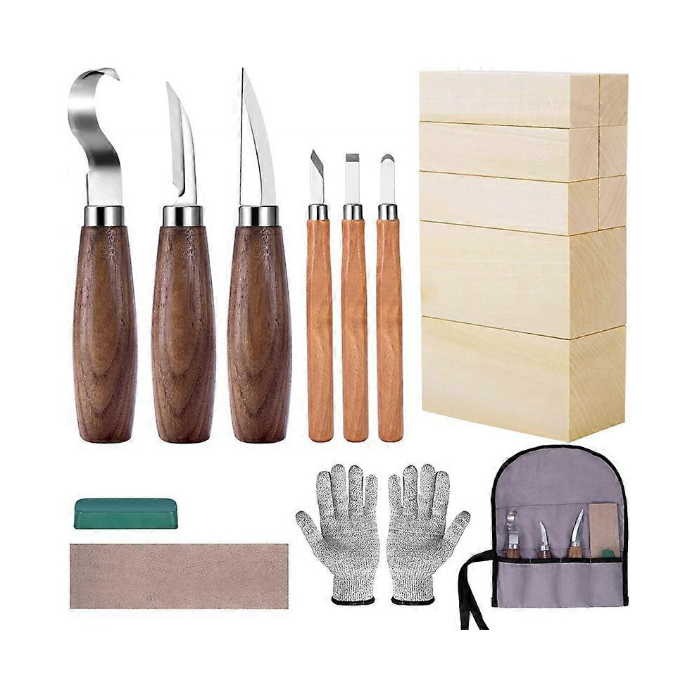 (As show, One size) Wood Chisels 18 Pieces Carving Tools, Improved Wood Chisels for Wood Carving, Carpenters, Carving Tools