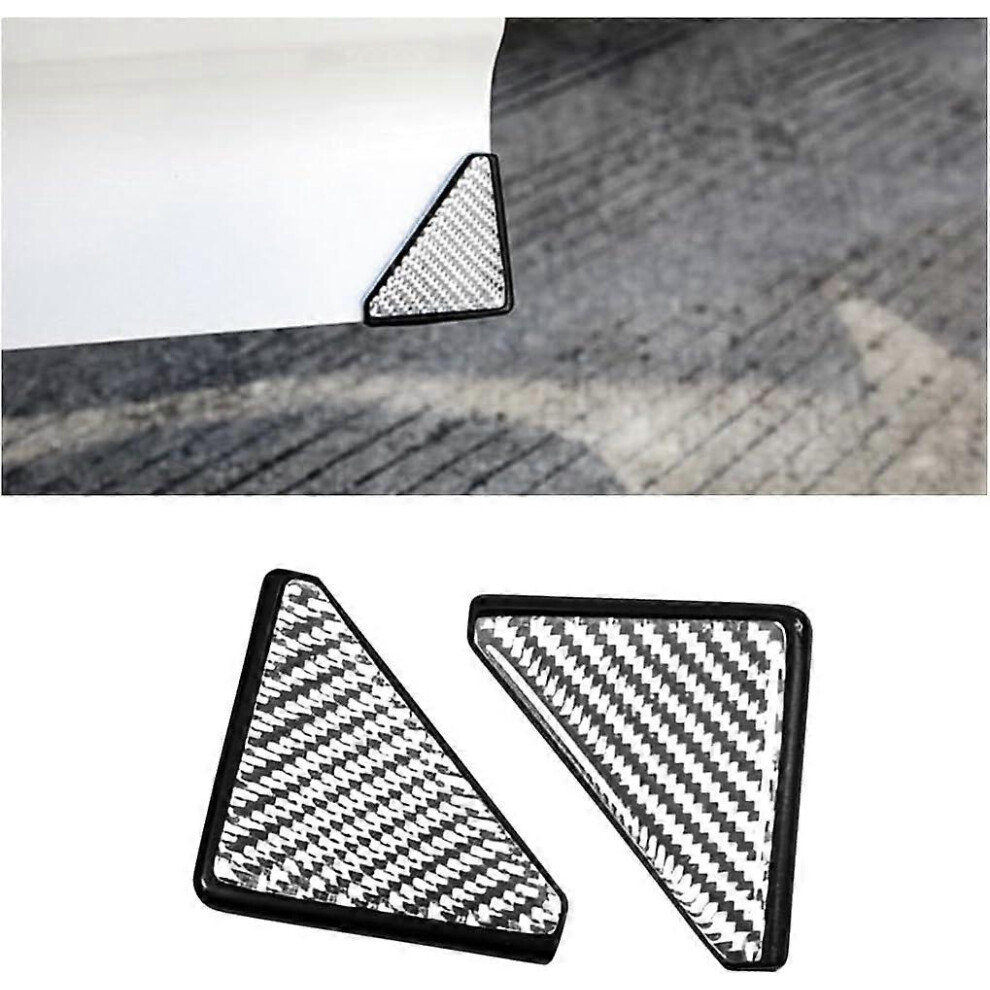 (As show, One size) (Silver)2Pcs PVC Car Door Corner Edge Guards, Anti-Scratch Protections for Car Door Corners, Decorative Anti-Collision Cover for Universal Vehicle Fro