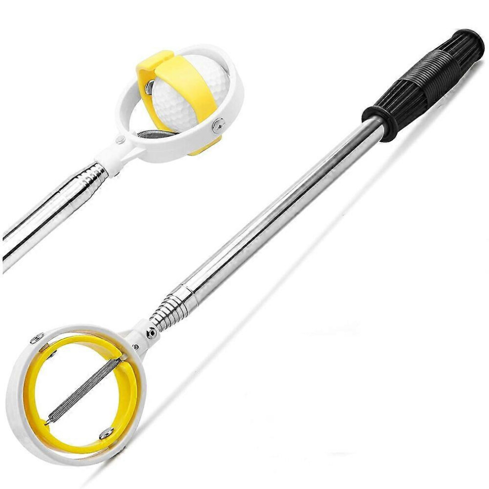 (As show, One size) Stainless Steel Telescopic Golf Ball Retriever for Water with Golf Ball Putter Grabber Tool, Golf Accessories Golf Gift for Men-image-OPC-PHQ52MR-NEW
