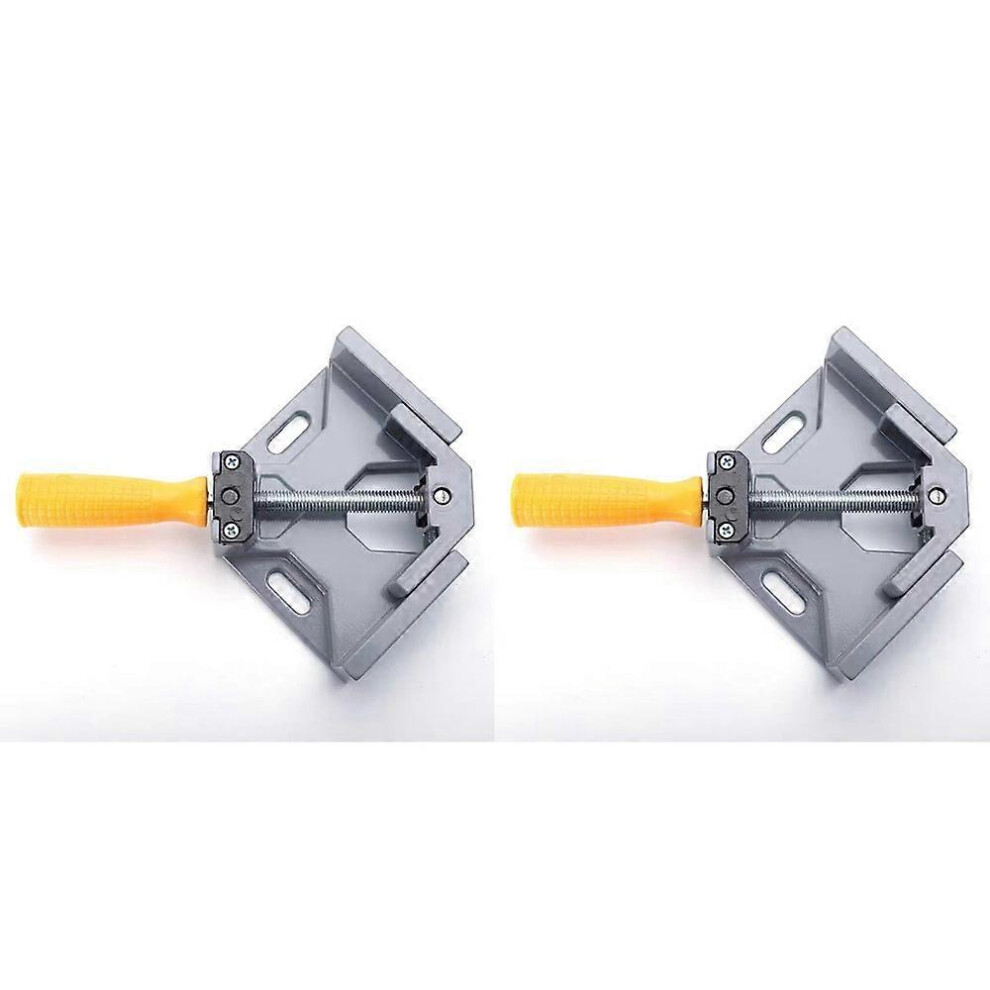(As show, One size) 2 Pack 90 Degree Right Angle Clamp, Adjustable Aluminum Alloy Corner Clamps for Carpentry Carpenter Welding