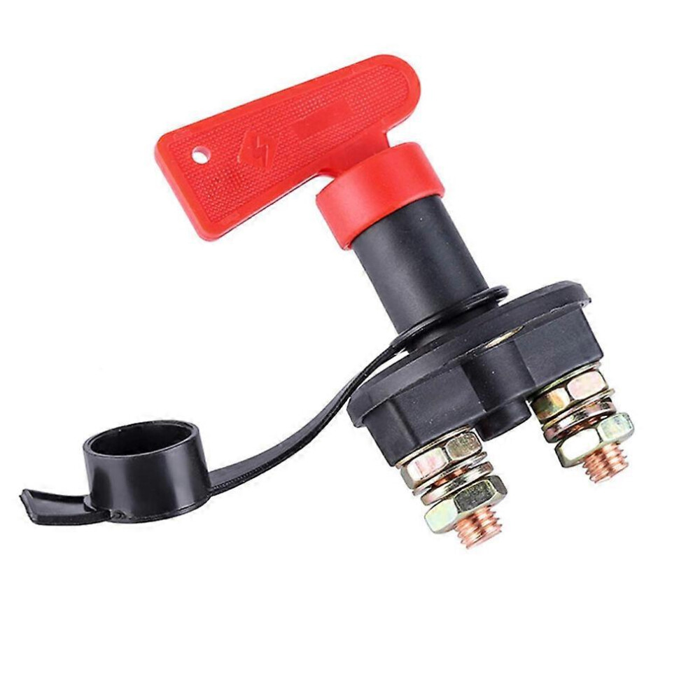 (As show, One size) Battery Isolator 12V Main Battery Disconnect Switch with Keys 300A Battery Switch for Boat Car Truck