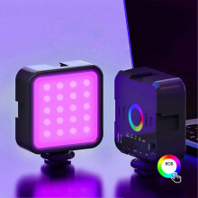 (As show, One size) Fill Light Portable RGB Full Color 30009000K Dimmable 70 Beads 7W Handheld Photography Fill Light