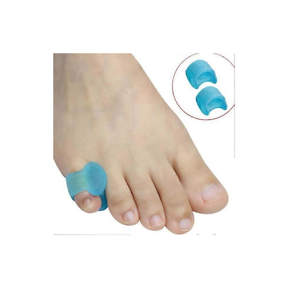 (Transparent, One Size) 10 Pairs Little Toe Splint, Gel Toe Separator, Split Toe Pad (Purple) 4632480840966