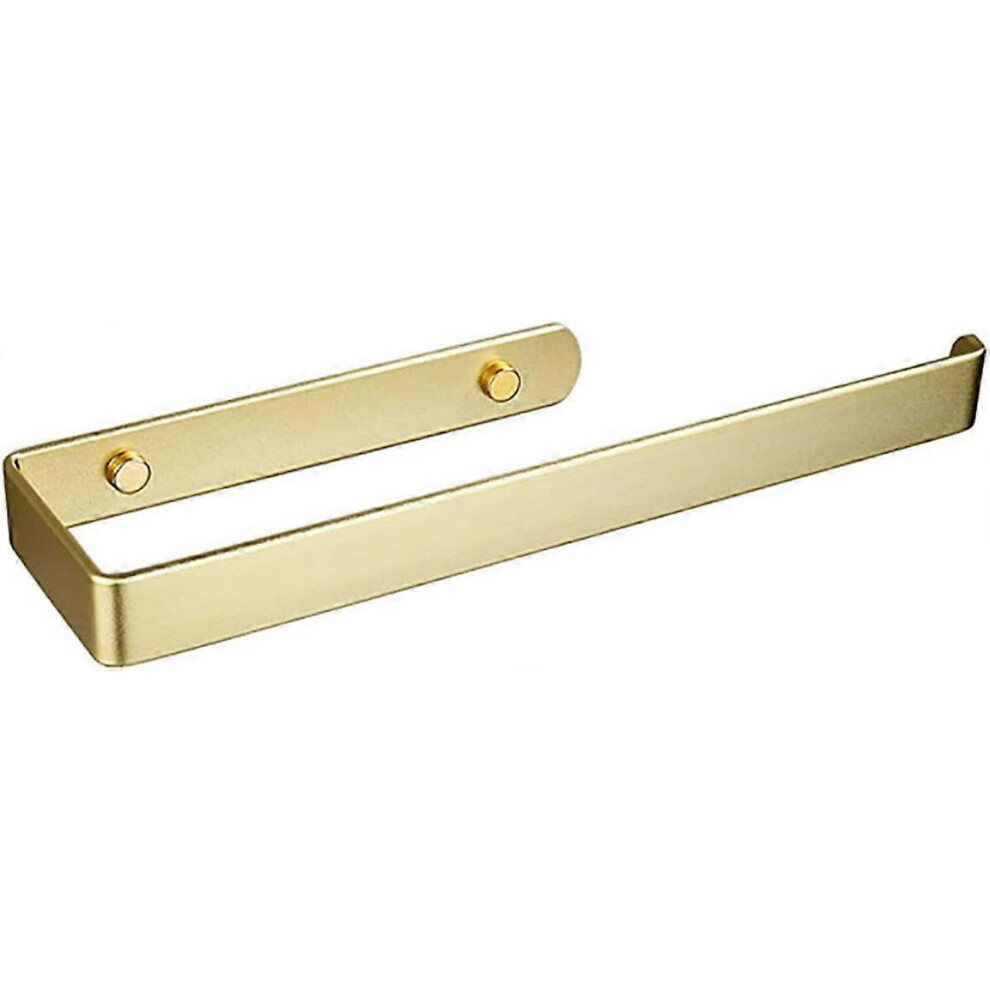 (As show, One size) Towel Rack No Drilling Towel Bar for Bathroom or Kitchen 31.5cm,Bathroom Towel Rack, Gold Aluminum Towel Rack