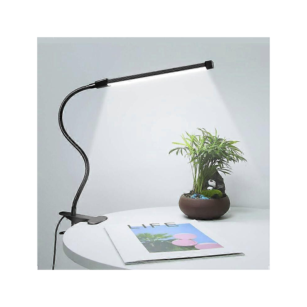 (As show, One size) Clamp Lamp for Bed 5W Clamp Lamp Desk Clamp Lamp with Wire Bedside Clamp Lamp 2 Lighting Modes Brightness Flexible Reading Lamp La