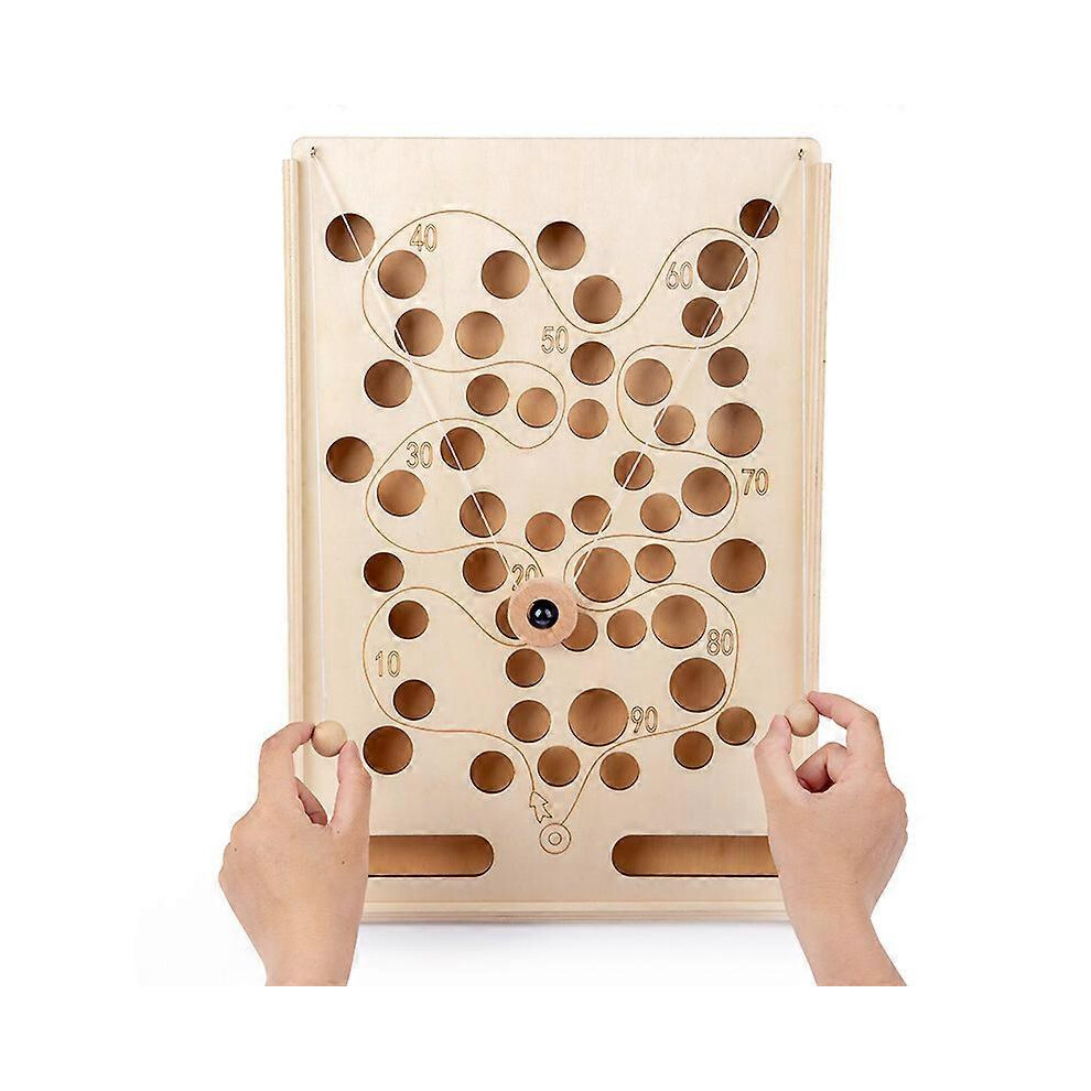 (As show, One size) Small Foot Wooden Path Puzzle, Motor Skills Toy for the Table, for Children from 3 Years, Single Color, One Size-image-OPC-PHQ57D8-NEW