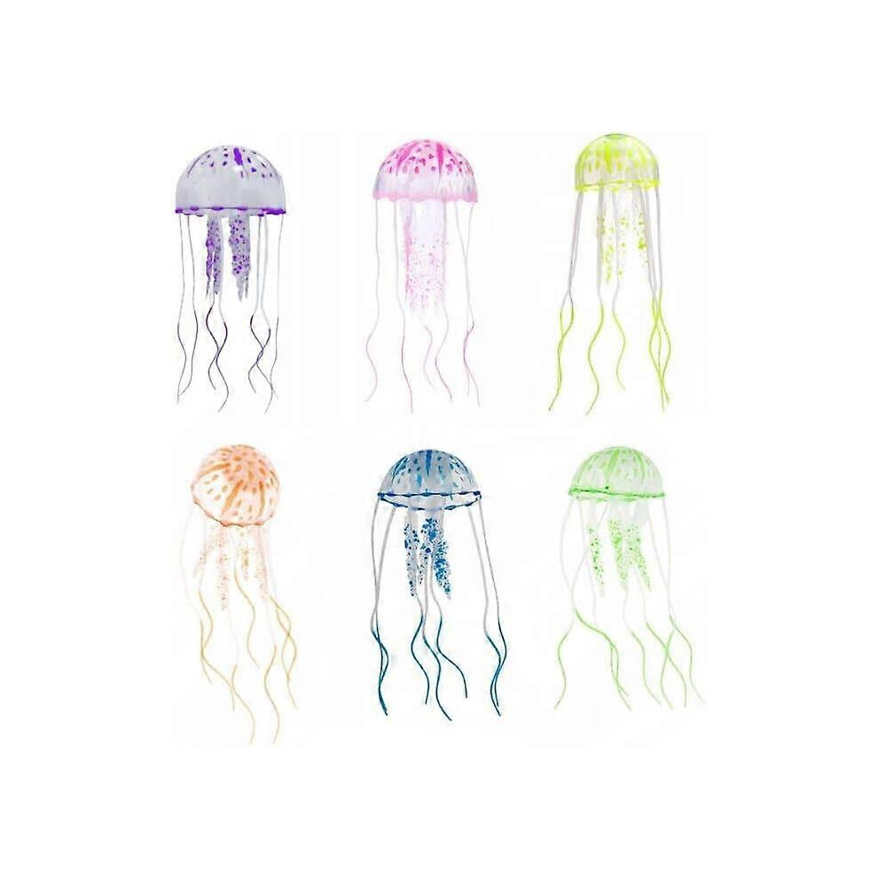 (As show, One size) Artificial Jellyfish, Silicone Jellyfish, Aquarium Decoration, Luminous Jellyfish for Aquarium Decoration, Artificial Jellyfish Ar