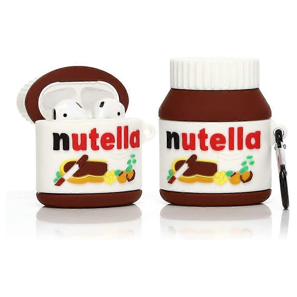 (As show, One size) (Chocolate Sauce) Airpods Silicone Case Compatible with Airpods 1 and 2 Case Funny Cute 3D Cartoon Cover [Canned Drink Series]