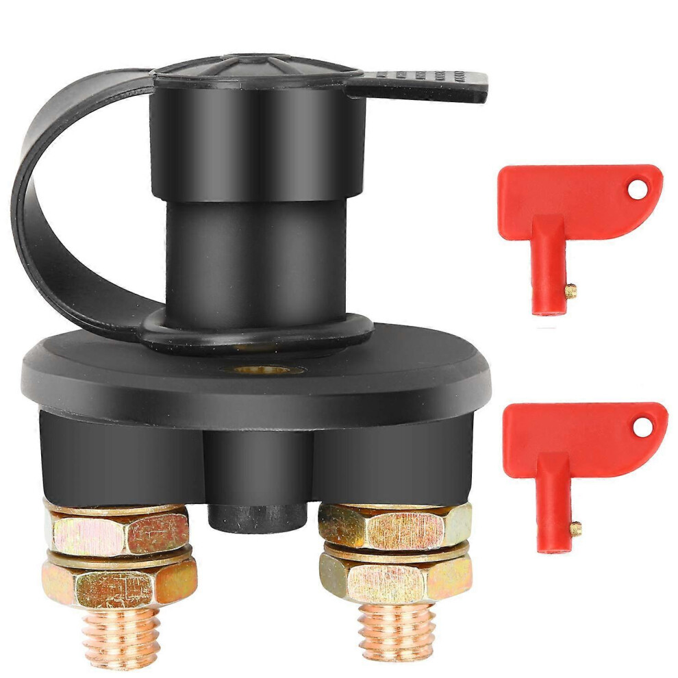 (As show, One size) Isolator Switch 12V/24V Battery Isolator Disconnect Max 200A for Car, Truck, Boat, Vehicles Cut Off Power Kill Switch