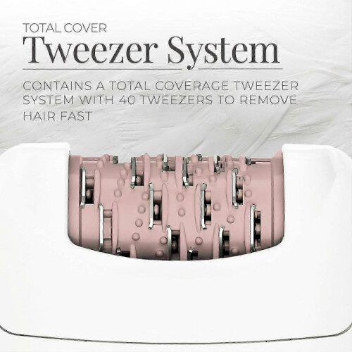 2025 Latest Model  Total Coverage Epilator, Electric Tweezing System, Pink 1
