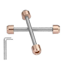 (Rose Gold) Tissot T-Race T048.417 Screw Pin Bar Replacement Kit with Tool Set for Watch Repair