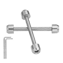 (Silver) Tissot T-Race T048.417 Screw Pin Bar Replacement Kit with Tool Set for Watch Repair