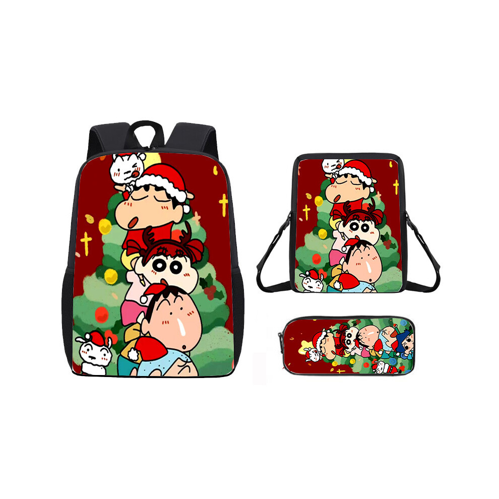 (B, Backpack) Christmas Day New Style School Backpacks for Students, Rucksacks, Crossbody Bags, Pencil Cases-image-OPC-PHQ5DTY-NEW