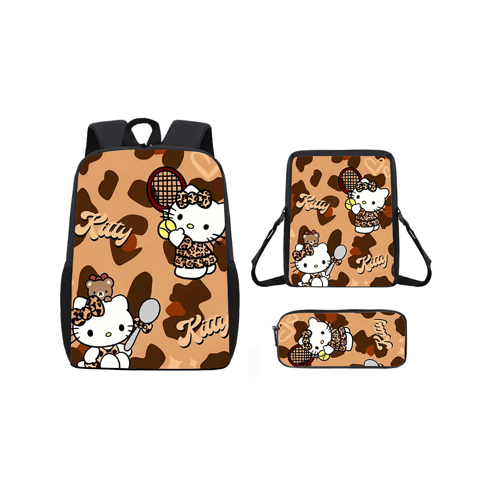 (14, Crossbody Bag) 3D Hello Kitty Cute Kitty Backpack for Elementary and Middle School Students Cartoon Unisex Backpack-image-OPC-PHQ5DXQ-NEW