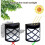 Solar Fence Lights,Wall Lights,Waterproof  LED Solar Deck Lights,Decorative Outdoor,4pcs 4