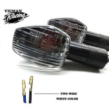 (WHITE 2 WIRE) Cbr600 Turn Signal Light Motorcycle Winker Indicator For Honda Cb400 Cb1300 Cbr600rr 2003-2006 04 05 Cbr 1000rr Cb900