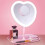 Heart Makeup Vanity Mirror with LED Lights,Pink,Three Co EVW 3