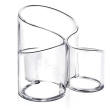 Makeup Brush Holder Organizer, 3 Slot Acrylic Makeup Brush Organi SFS
