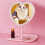 Heart Makeup Vanity Mirror with LED Lights,Pink,Three Co EVW 2