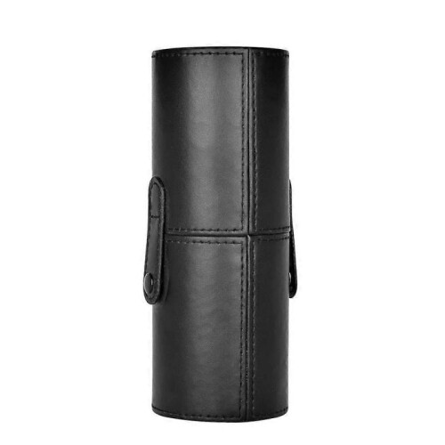 Large Makeup Brush Holder Leather Portable Storage Case (Bla YVE 2