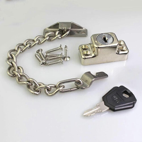 Window chain lock steel material, protecting family linked doors and windows, children lock 2