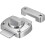 Rotary Door Latch Lock with Six Bolts, Door/Window Latch (Silver White) 4