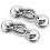 LINJOU 4 Pack Spring Buckle Magnetic Hooks, Extra Strong Neodymium Magnet Hook 1