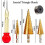 26 Pieces Countersink Drill Bit Set, 8 Pieces Wood Plug Cutter Drill Bits, 7 Pieces Three Point Bit, 6 Pieces Countersink Drill Bit, 3 Pieces Step Con 5