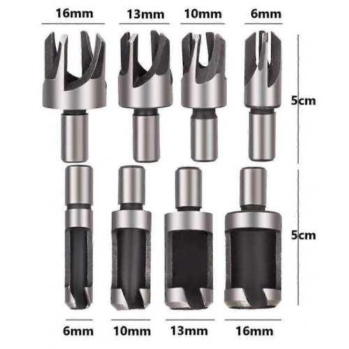 26 Pieces Countersink Drill Bit Set, 8 Pieces Wood Plug Cutter Drill Bits, 7 Pieces Three Point Bit, 6 Pieces Countersink Drill Bit, 3 Pieces Step Con 2