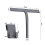 Bathroom Squeegee, Silicone Shower Squeegee Grey Window Squeegee with Hanging Hook for Glass 2