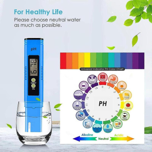 Digital PH Meter, PH Tester High-Density Water Quality Accurate Test Range 2