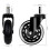 Set of 5 hard floor castors 4