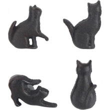 4pcs Vintage Drawer Knob Creative Cat Shape Cabinet Pull Beautiful Decoration for Home or Bar Furnit RWW
