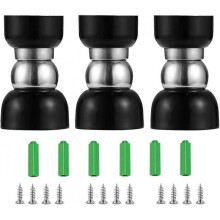3 Pieces Magnetic Stainless Steel Door Stoppers Door Stoppers Mounting with Screws - 55x34x3 TYH