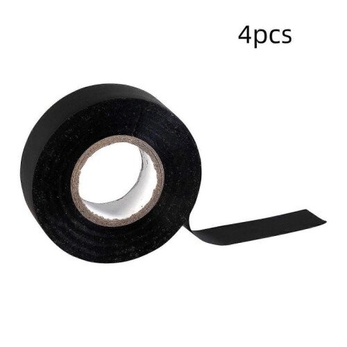 Black electrical insulating tape - 18mm x 18m - protect, bundle, repair cables - 4 ro DNX 1