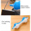 Magnetic Levitation Lateral Float Spinning Top No Power Required Desk Deco Interesting White Blue 2