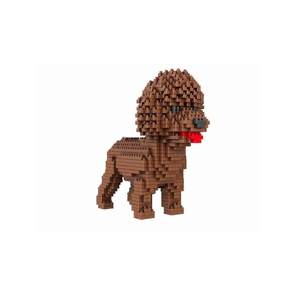 (As show, One size) Building Dog Poodle or Poodle Figure to Assemble with Nanoblocks950 pieces