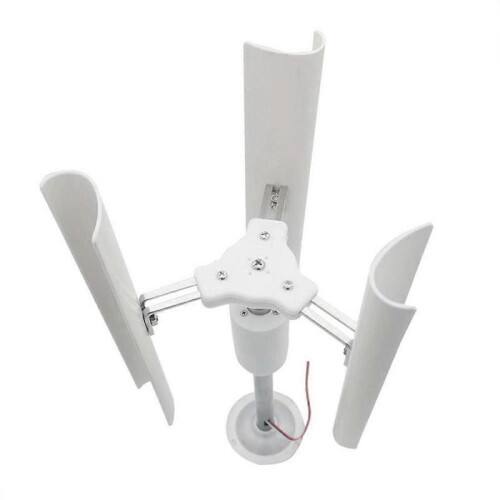 Vertical Three-Blade Wind Generator Model Three-Phase Permanent Magnet Brushless Generator Low-Speed Windmill Tools DIY