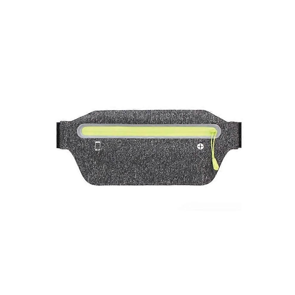 (As show, One size) Grey, Unisex - Adult Fanny Pack, Sports Waist Bag, Lightweight Non-Sensory Anti-Theft Cell Phone Bag for Fitness and Sports, Outdoor Running Waist Bag