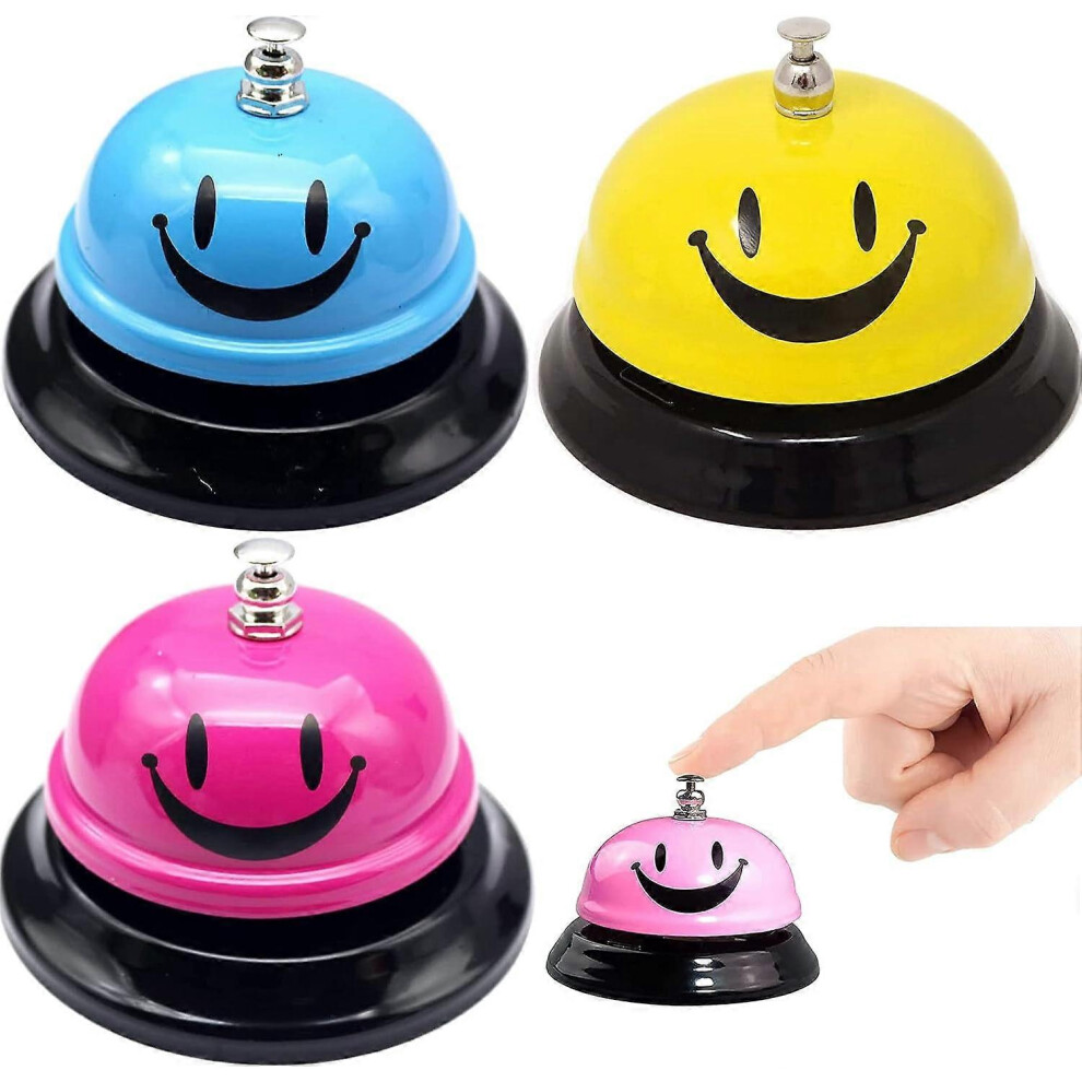 (As show, One size) Set of 3 Service Bell, Call Bells Table Bell Counter Bell Call Bell Reception Bell Bell Doorbell for Kitchen Hotel Restaurant Bar