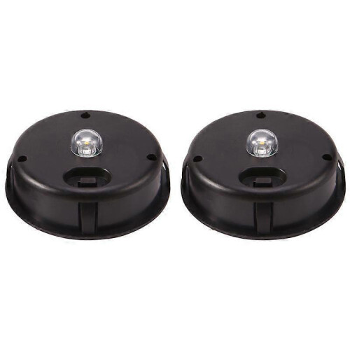 6Pc Solar Powered Replacement Round LED Light Box Solar Battery Box Solar Cells Li-Ion Battery Charger 2