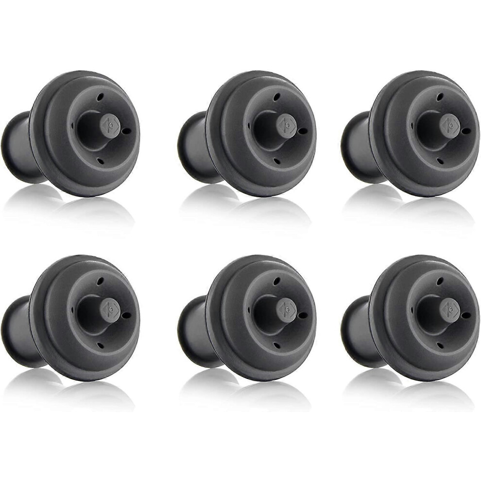 (As show, One size) 6 pcs - caps for vacuum pump - gray