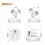 Wireless Spot Lights Battery Operated Accent Lights Indoor Dimmable LED Spotlight Anywhere Rotatable Wall Light(2 Pack) 4