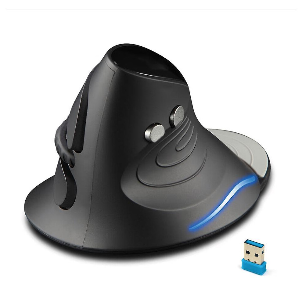 (As show, One size) Wireless Mouse, 2.4ghz Ergonomic Vertical Mouse With Nano-receiver, Detachable Wrist Rest, Adjustable Dpi, For Desktop, Pc, Laptop